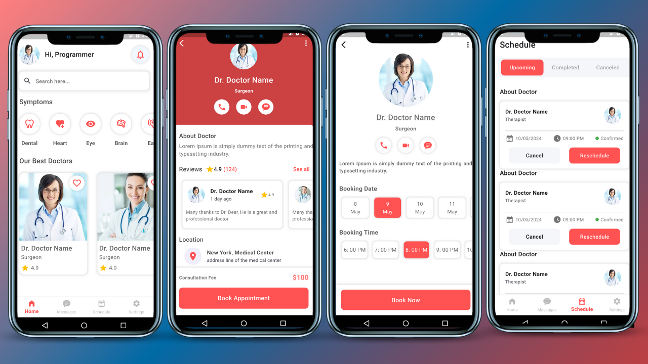 Doctor Appointment App UI Design In Flutter – Source Code