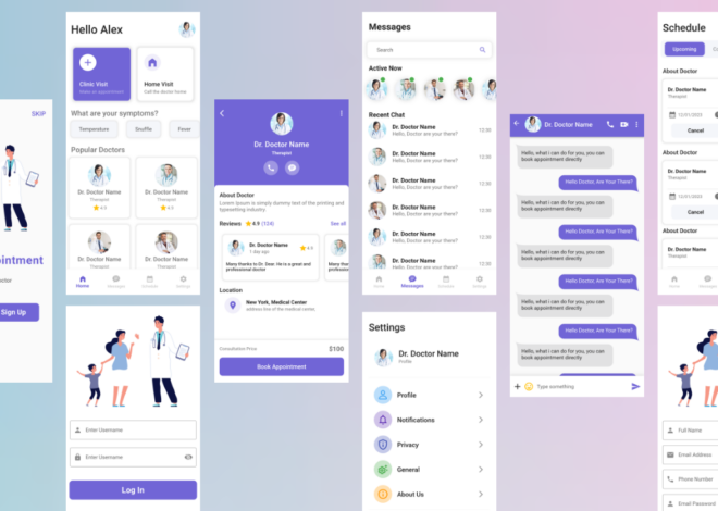 Medical Healthcare App UI Design in Flutter – Source Code