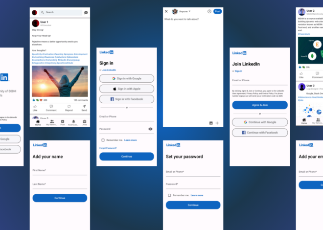 LinkedIn App UI Design In Flutter – Source Code